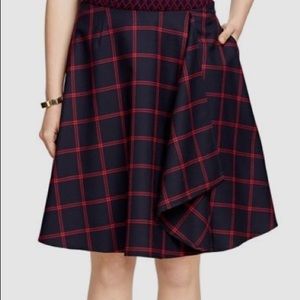 Brooks Brothers Wool Windowpane Skirt
